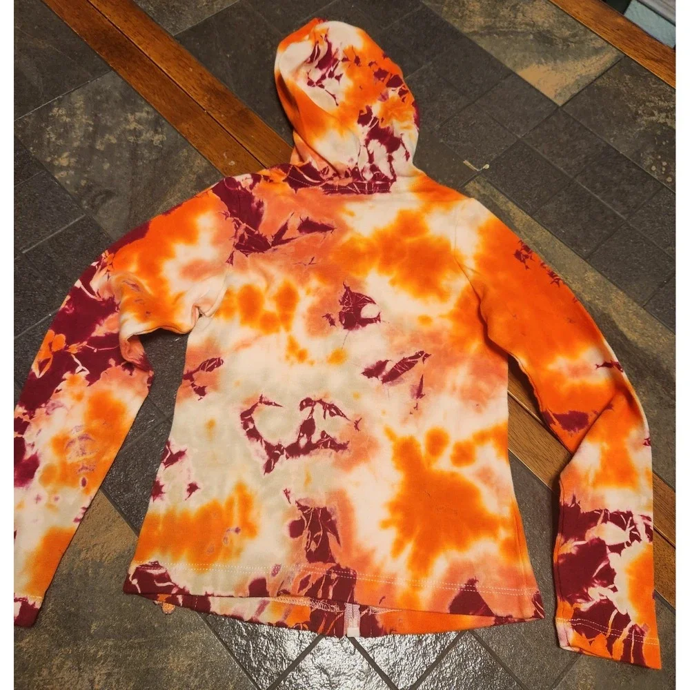 Boutique Tie Die‎ Full Zip Hoodie Tallulah Girls Size 4 Embellished Rhinestones